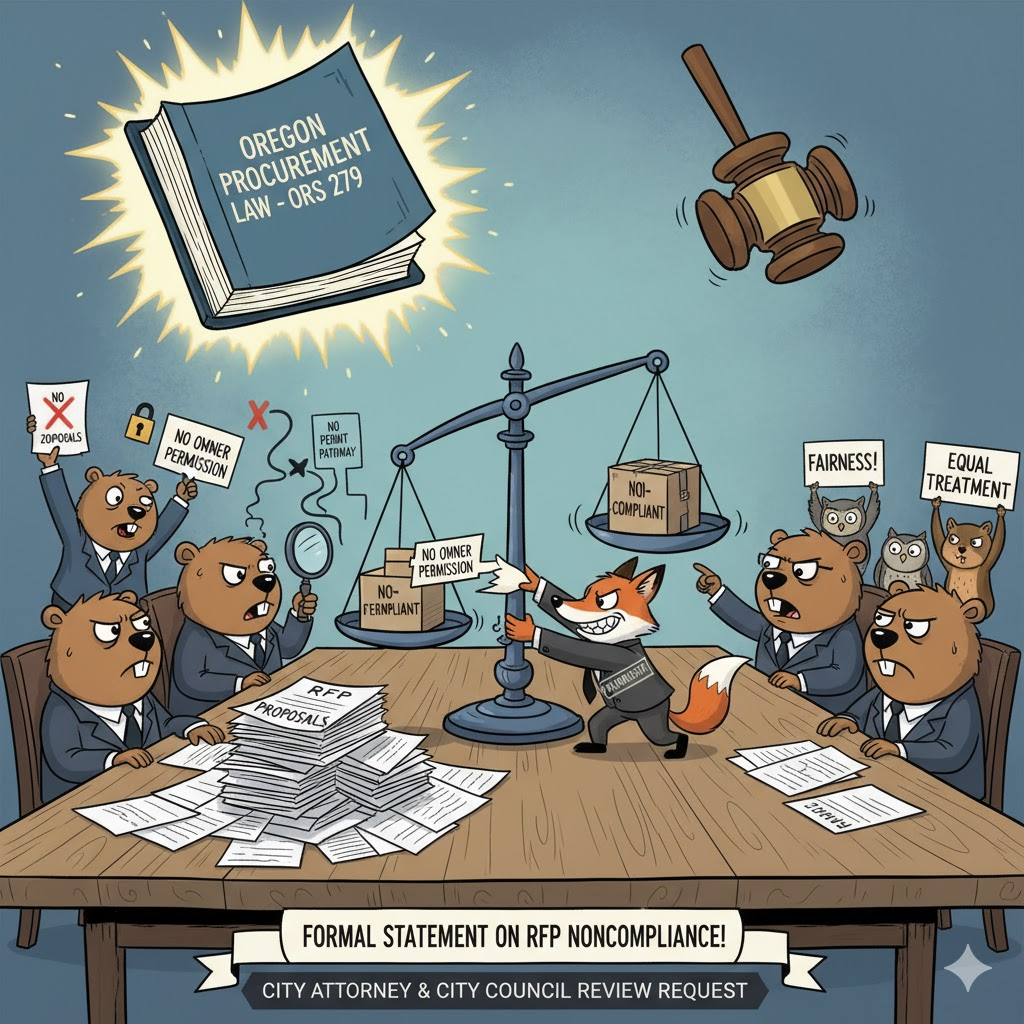 Read more about the article Concerns of RFP Noncompliance and Oregon Procurement Law