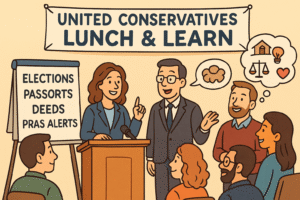 Read more about the article A Recap of an Excellent United Conservatives Lunch & Learn — November 6th